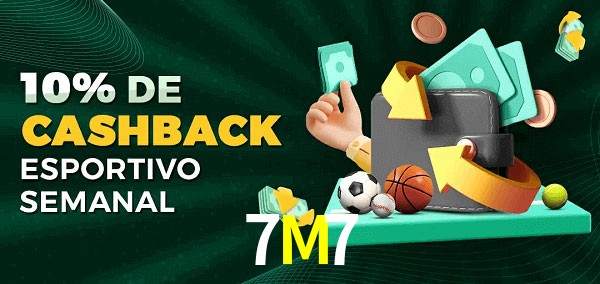 10% de bônus de cashback na 7M7